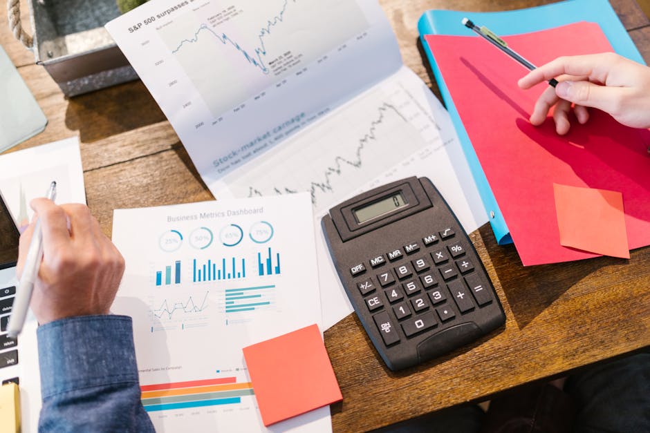 financial analysis dashboard with comprehensive business charts and metrics